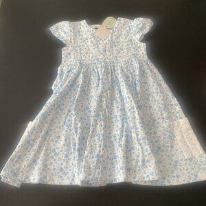 NWT SweetHoney Blue Floral Flair Dress